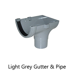 Light Grey Gutter & Pipe